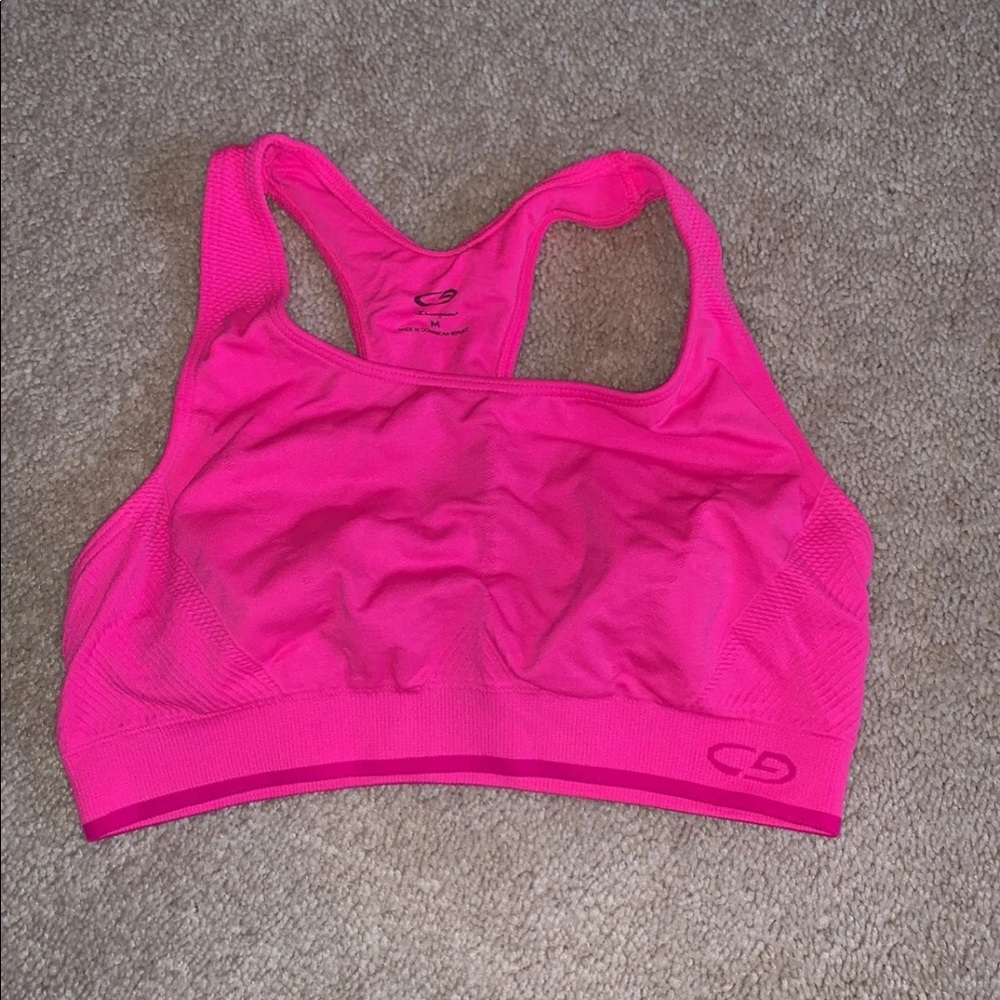 Hot Pink Sports Bra